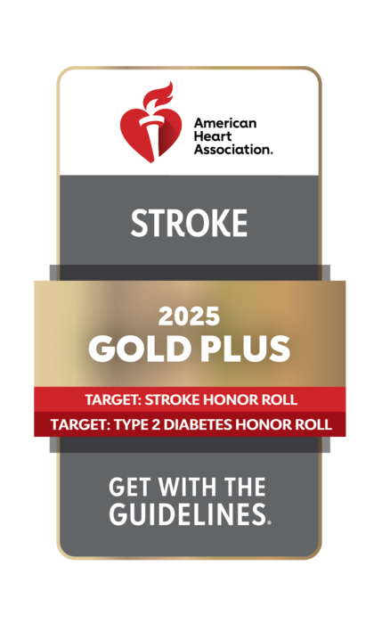 Get with the guidelines stroke gold plus emblem